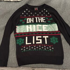 Naughty/Nice Ugly Christmas sweater size S